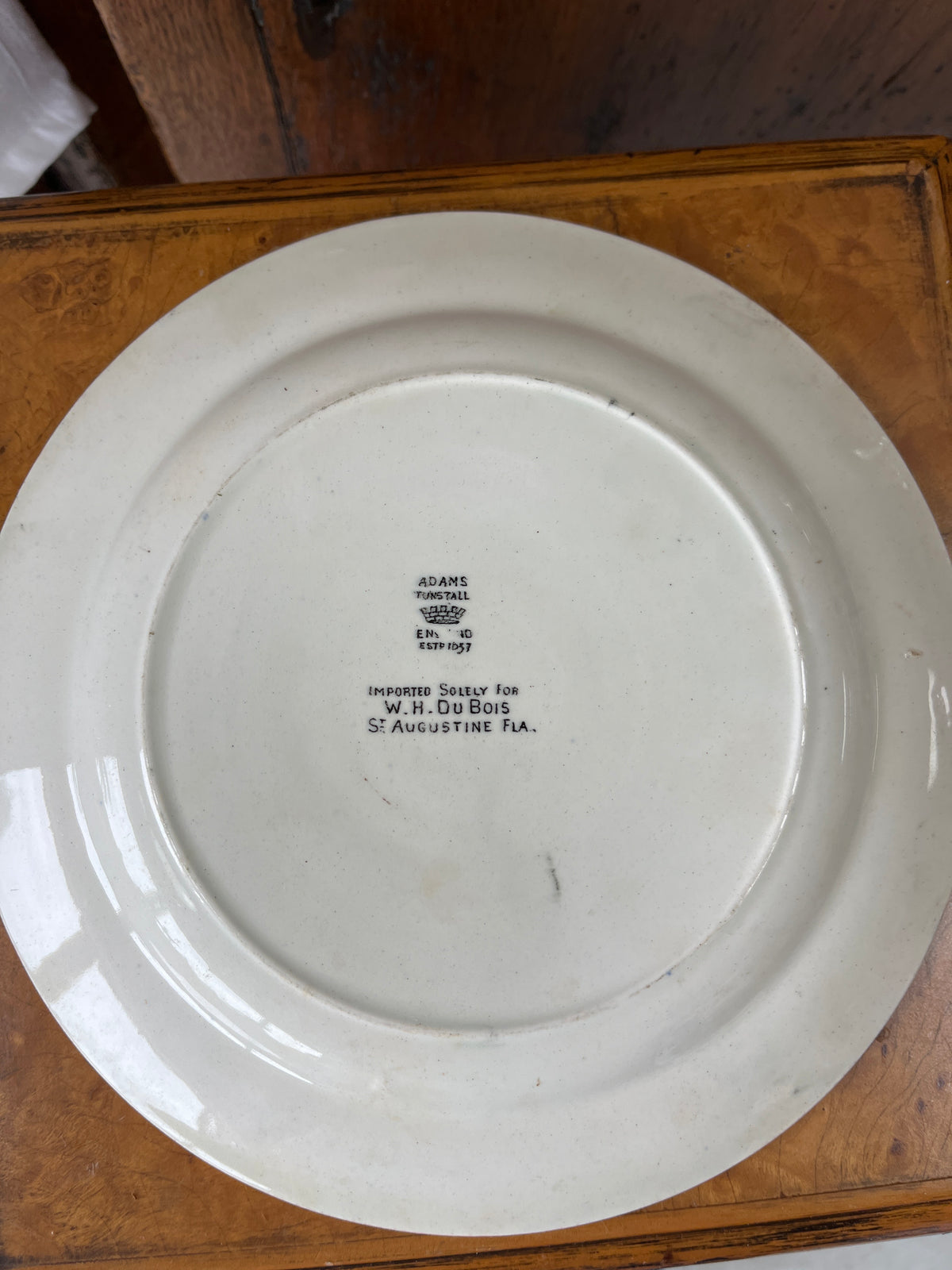Antique Adams Tunstall St. Augustine Plate