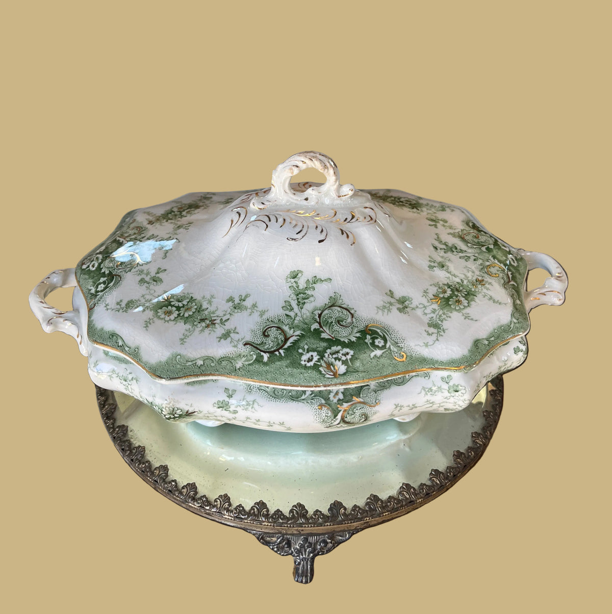 T.R. Boote “Marlborough” Pattern Transferware Tureen Dish