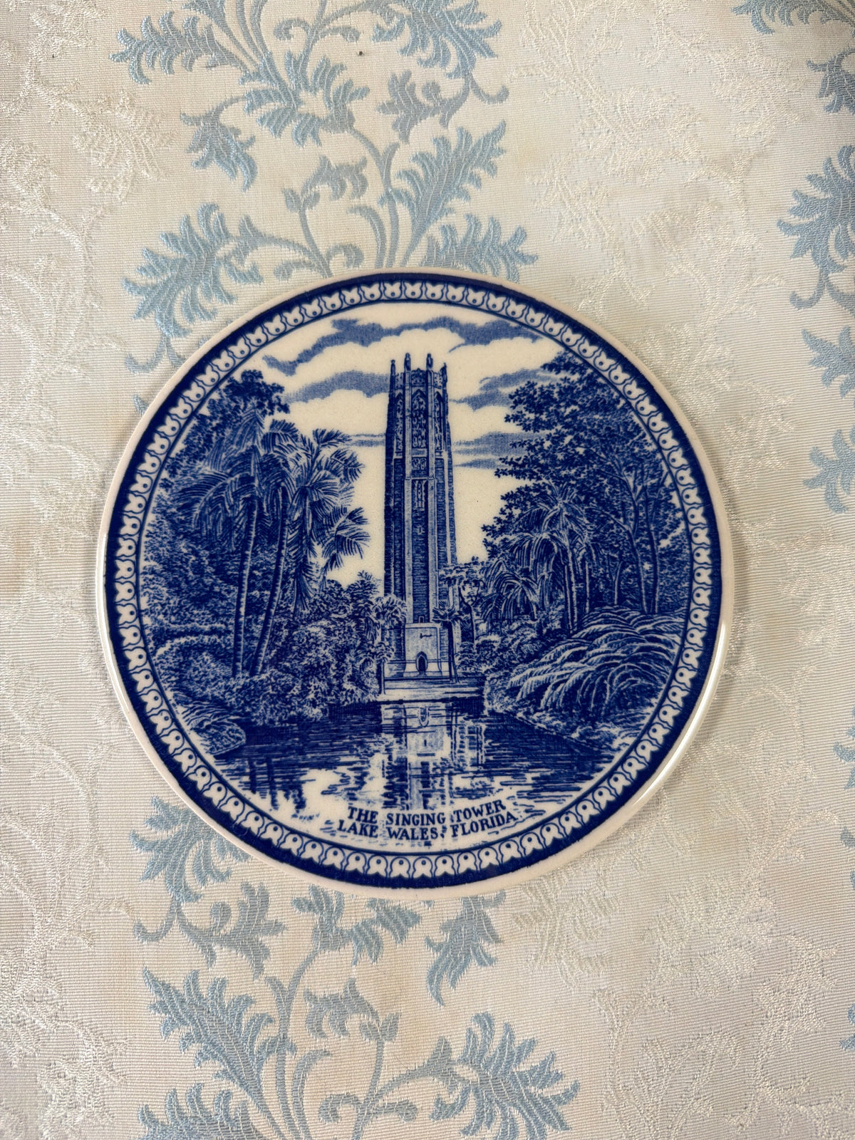 The Singing Tower Transferware Plate