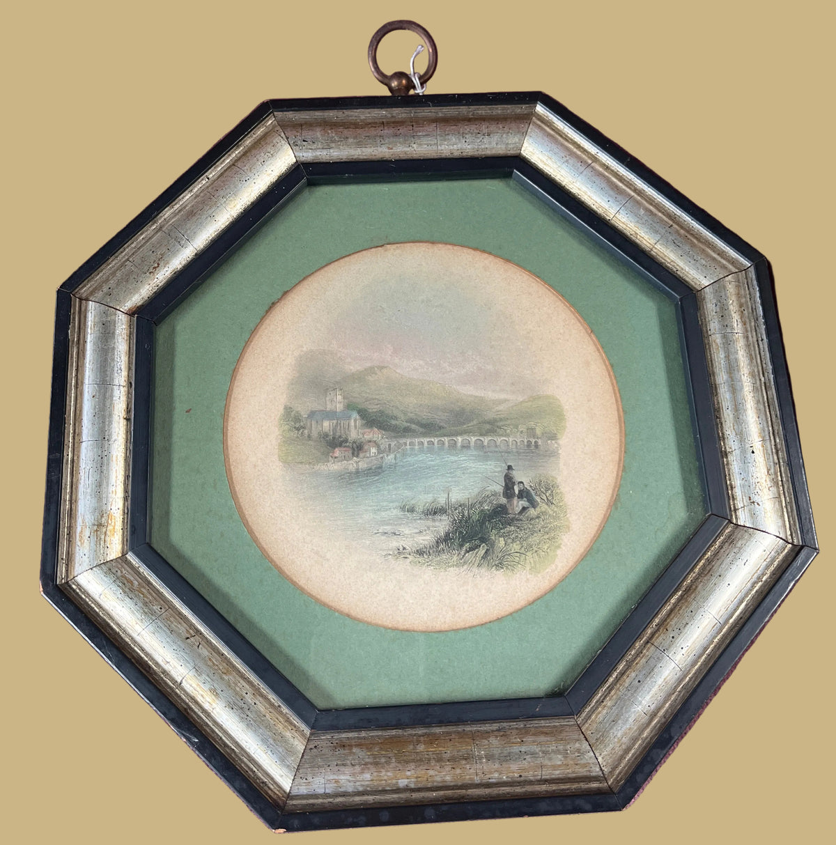 Vintage Genuine English Landscape Print by T. Creswick & J. T. Willmore, each
