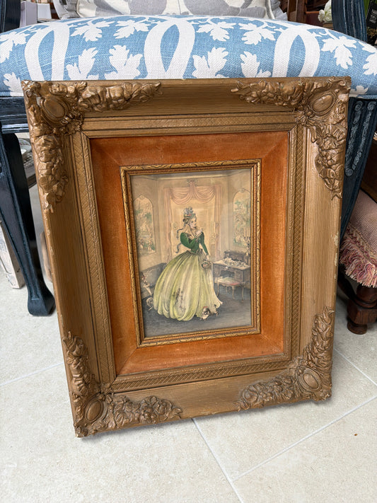 Ornately Framed Stan David Print