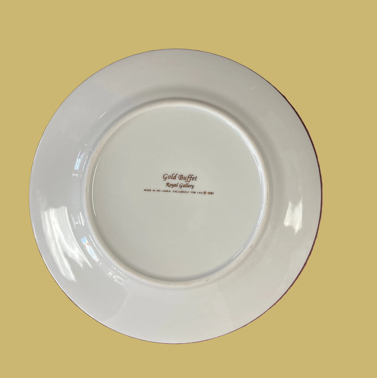 Vintage Royal Gallery Gold Buffet Purple Egg Plate