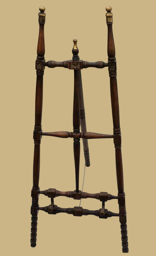 Vintage Carved Wood Folding Easel