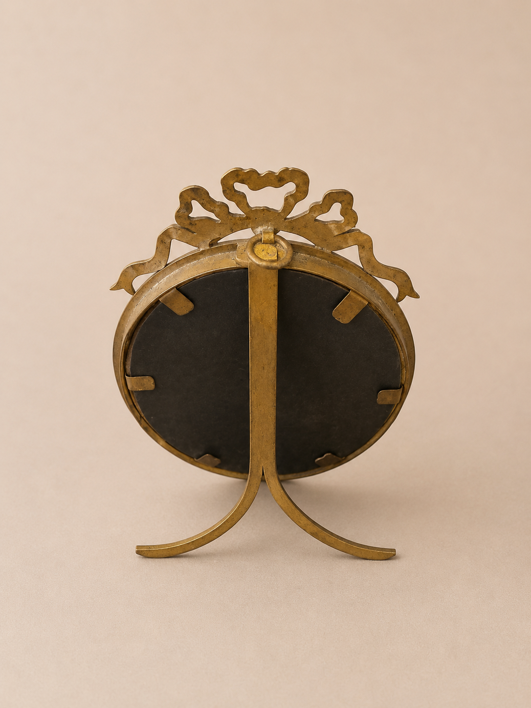 Antique Oval Brass Frame