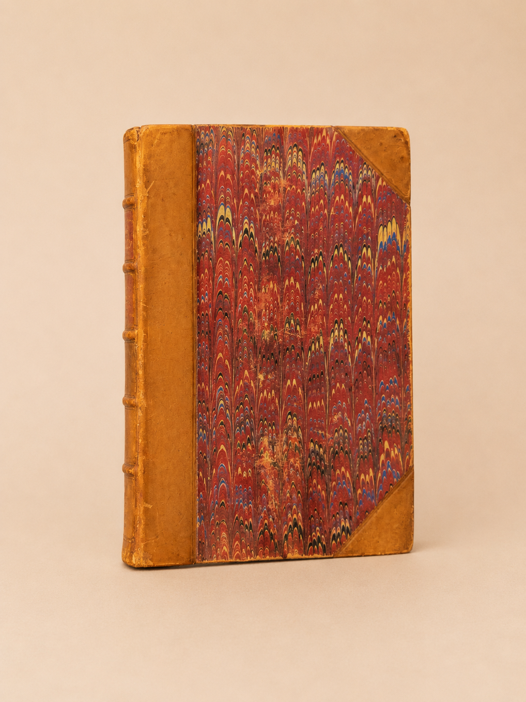 Antique Leather-Bound Volume I ‘Half-Hours with The Best Authors’