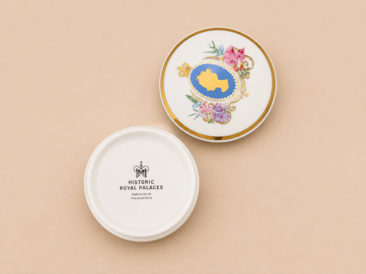 Queen Elizabeth II Commemorative Fine Bone China Trinket Box from the Historic Royal Palaces Shop