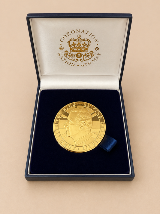 Commemorative Medallion of The Coronation of King Charles III on May 6, 2023