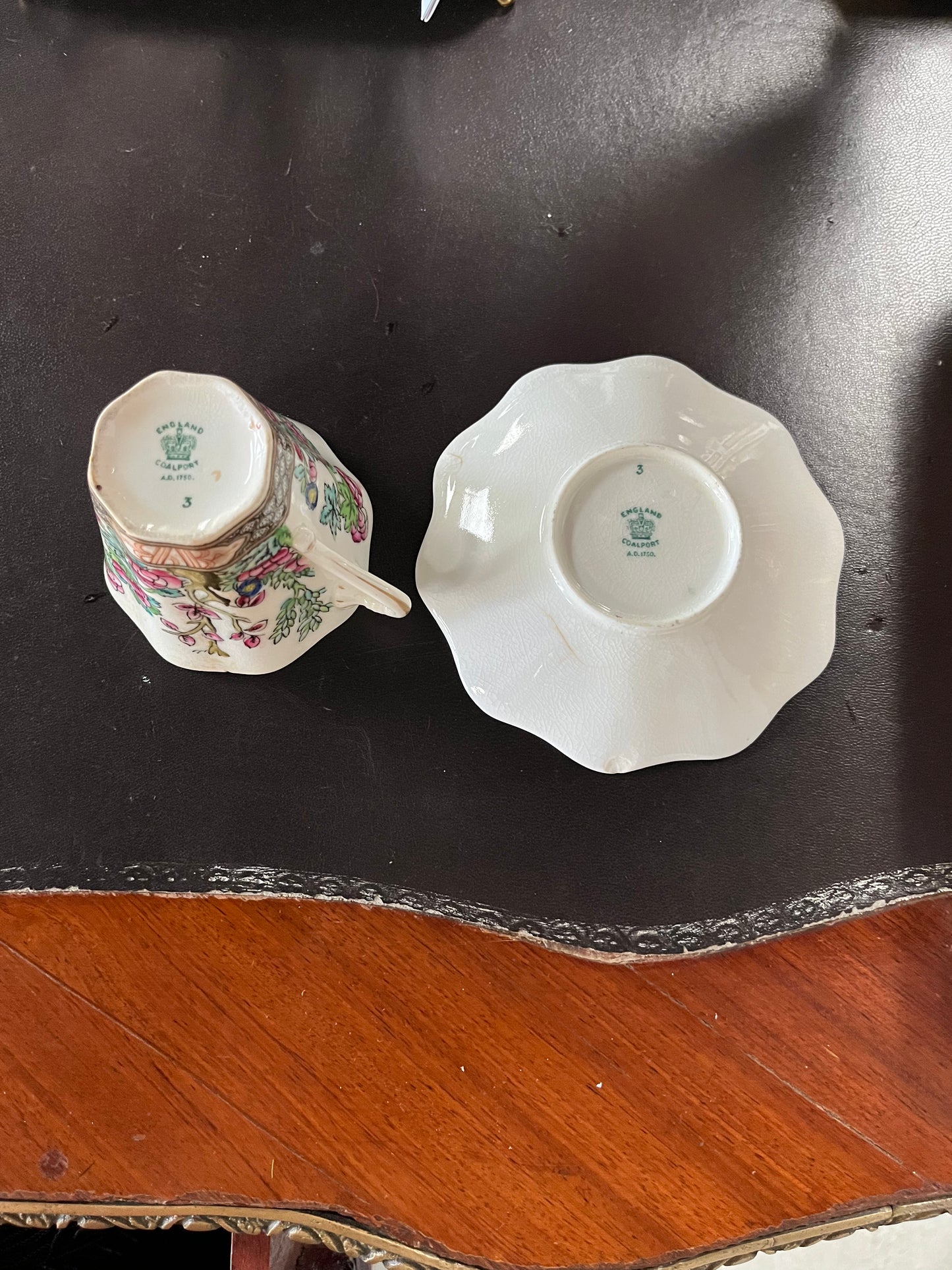 English Coalport “Indian Tree”Tea Cup & Saucer