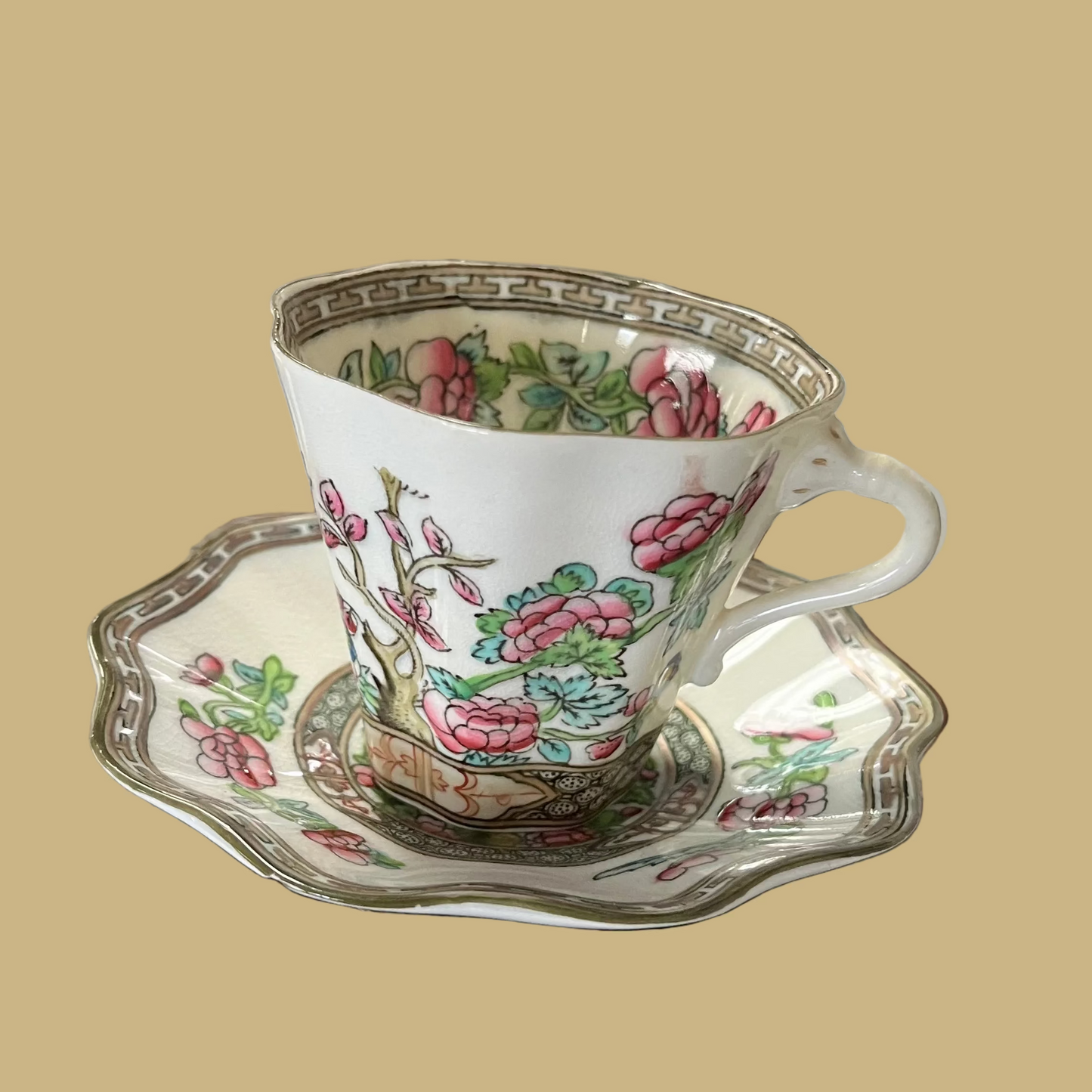 English Coalport “Indian Tree”Tea Cup & Saucer