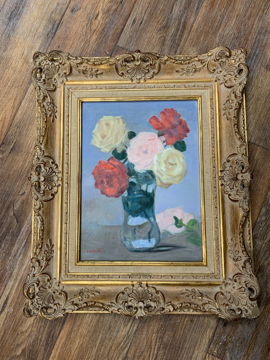 Floral Still Life Oil Painting by Jose Canelones