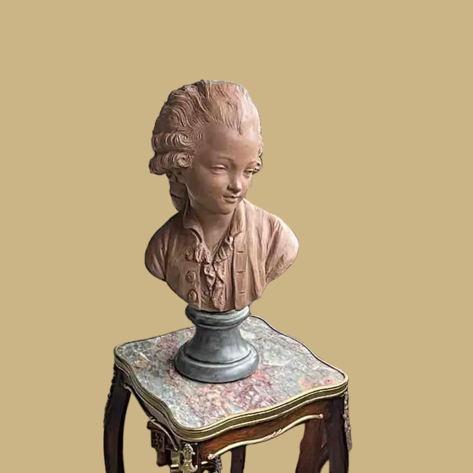 Terracotta Bust of a Young Boy, Possibly Mozart