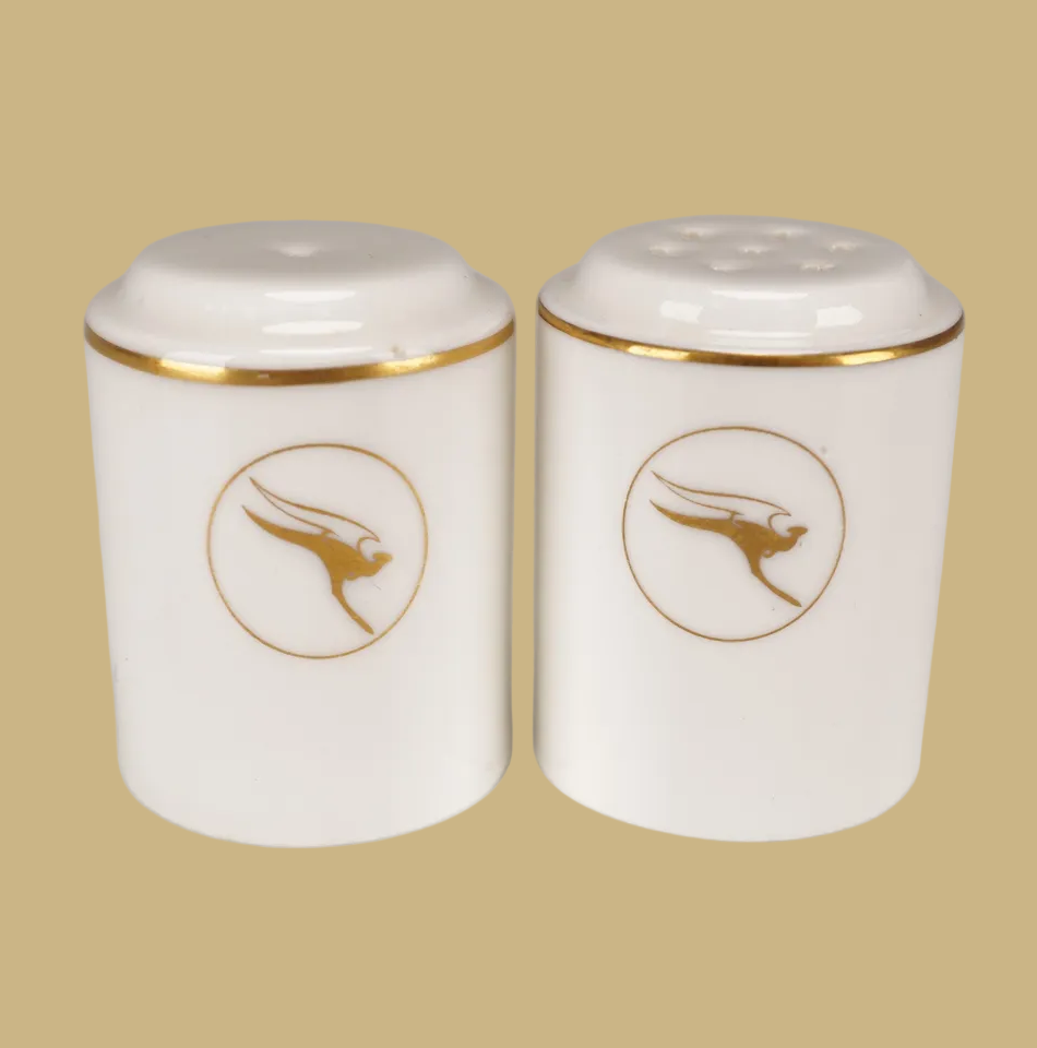 Wedgwood Salt & Pepper Shakers for Qantas Airways Airlines