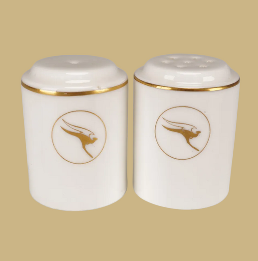 Wedgwood Salt & Pepper Shakers for Qantas Airways Airlines