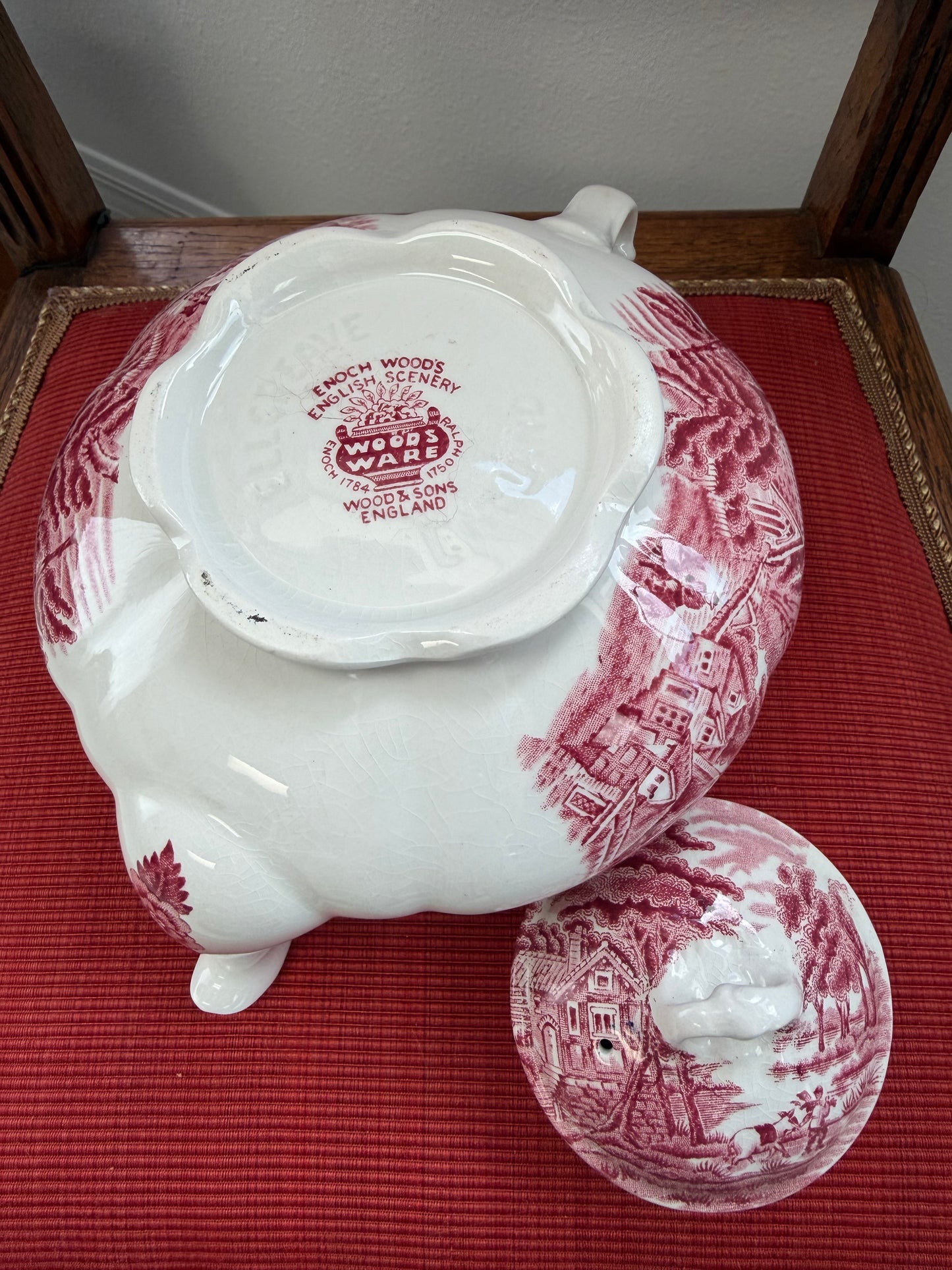 Wood & Sons England Enoch Woods English Scenery Teapot w/Lid