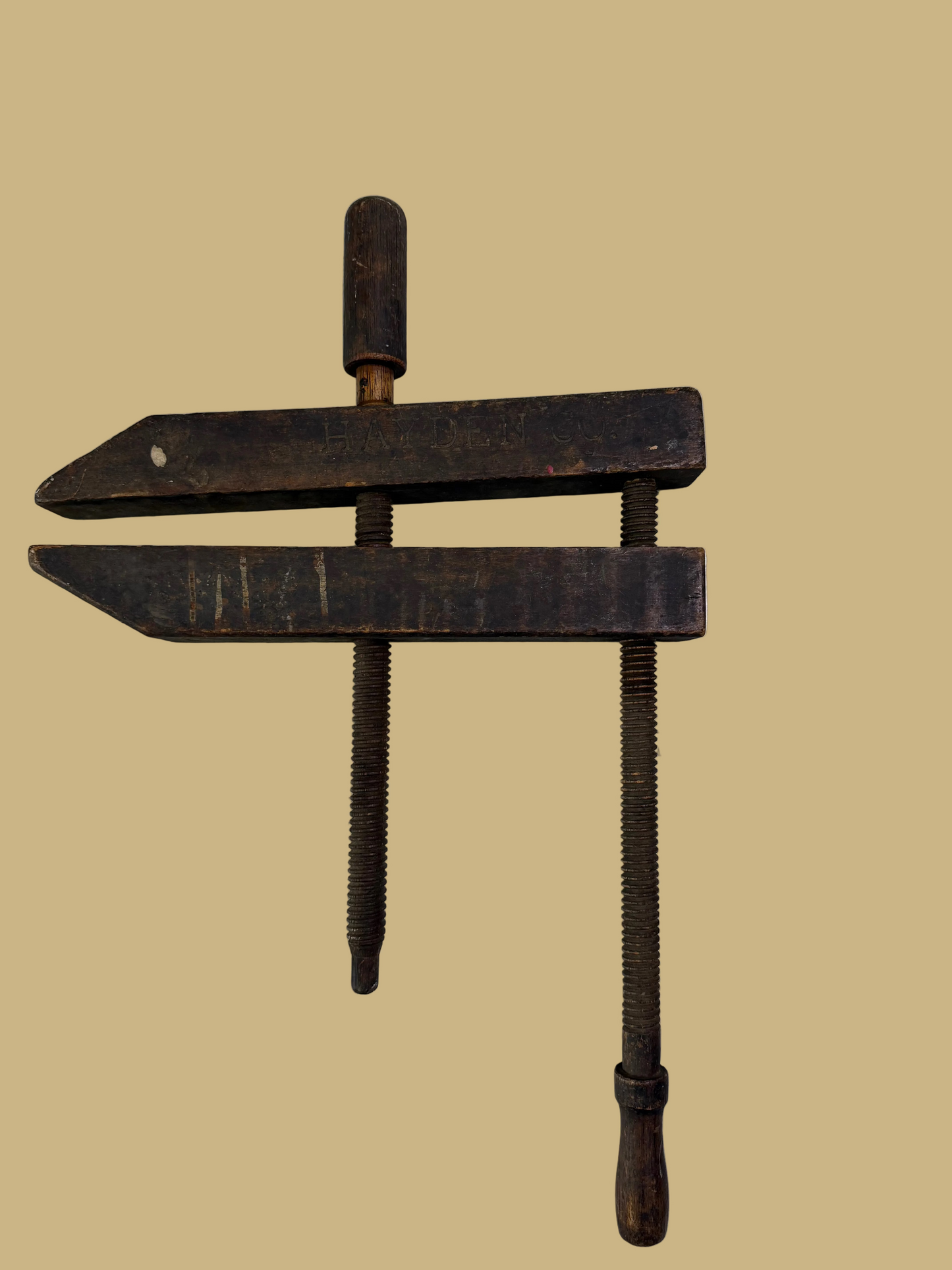 Antique Wood Hand Screw Clamp