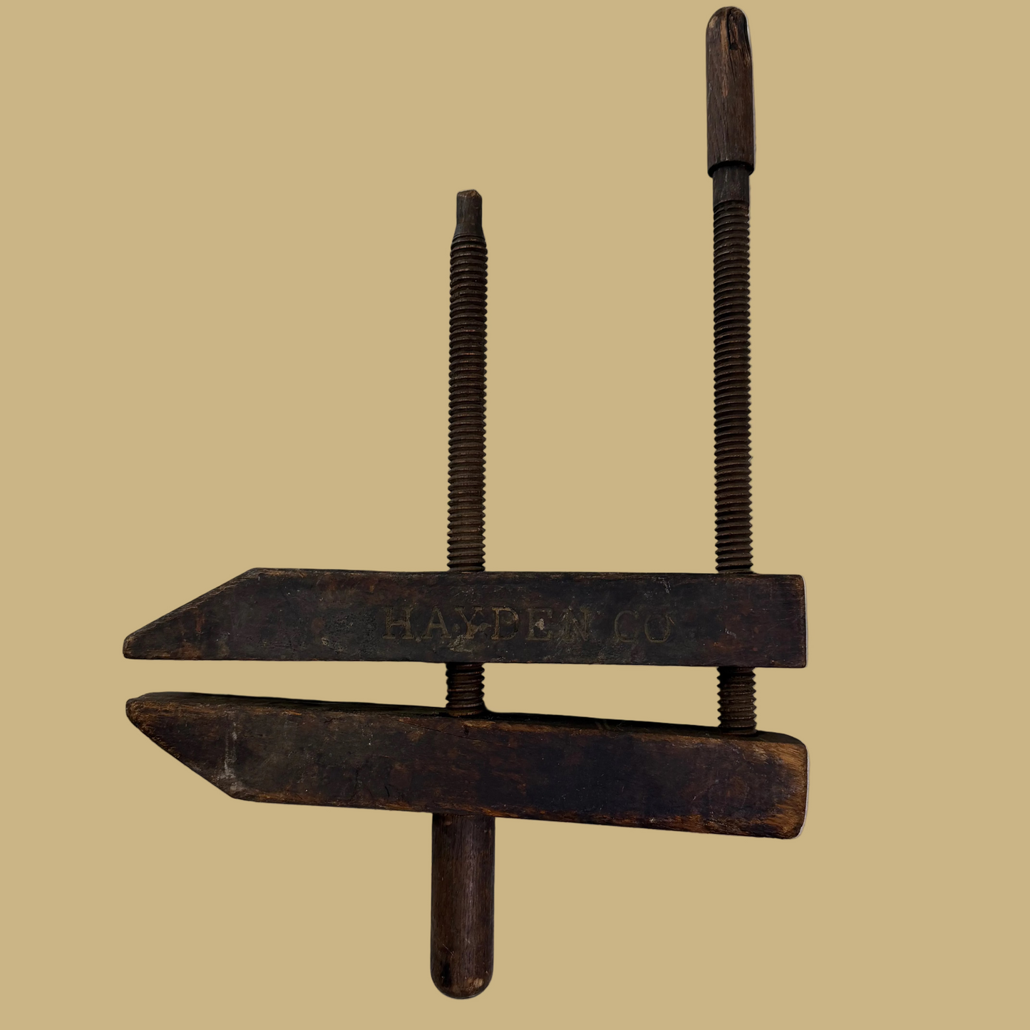 Antique Wood Hand Screw Clamp