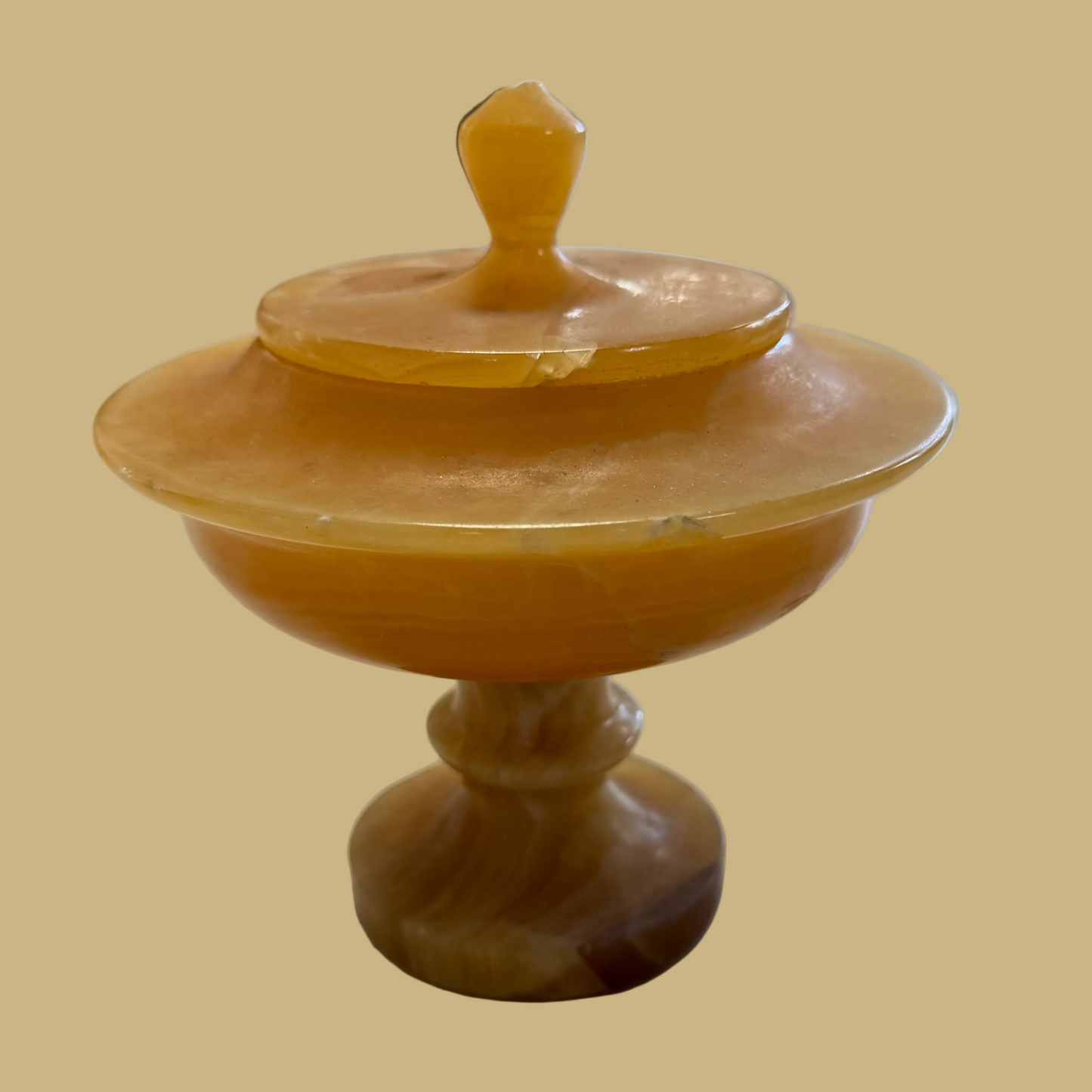 Marble Lidded Candy Dish