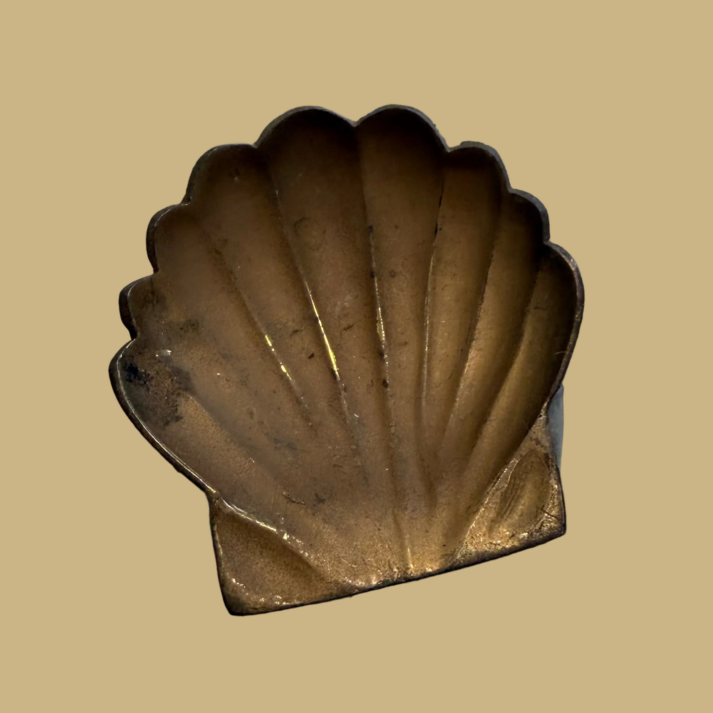 Brass Shell Trinket Dish