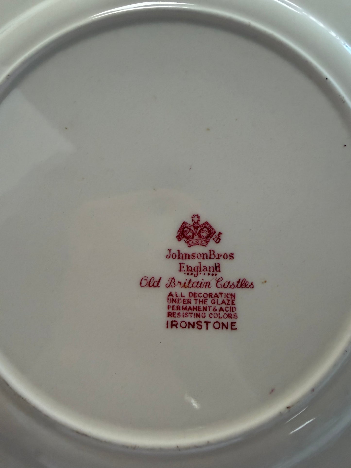 Johnson Brothers Old Britain Castles Transferware featuring the Blarney Castle