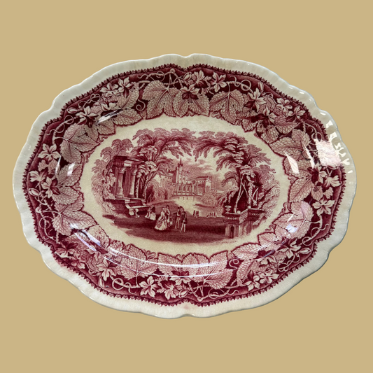 Mason's Ironstone Serving Platter in the "Vista" Pattern