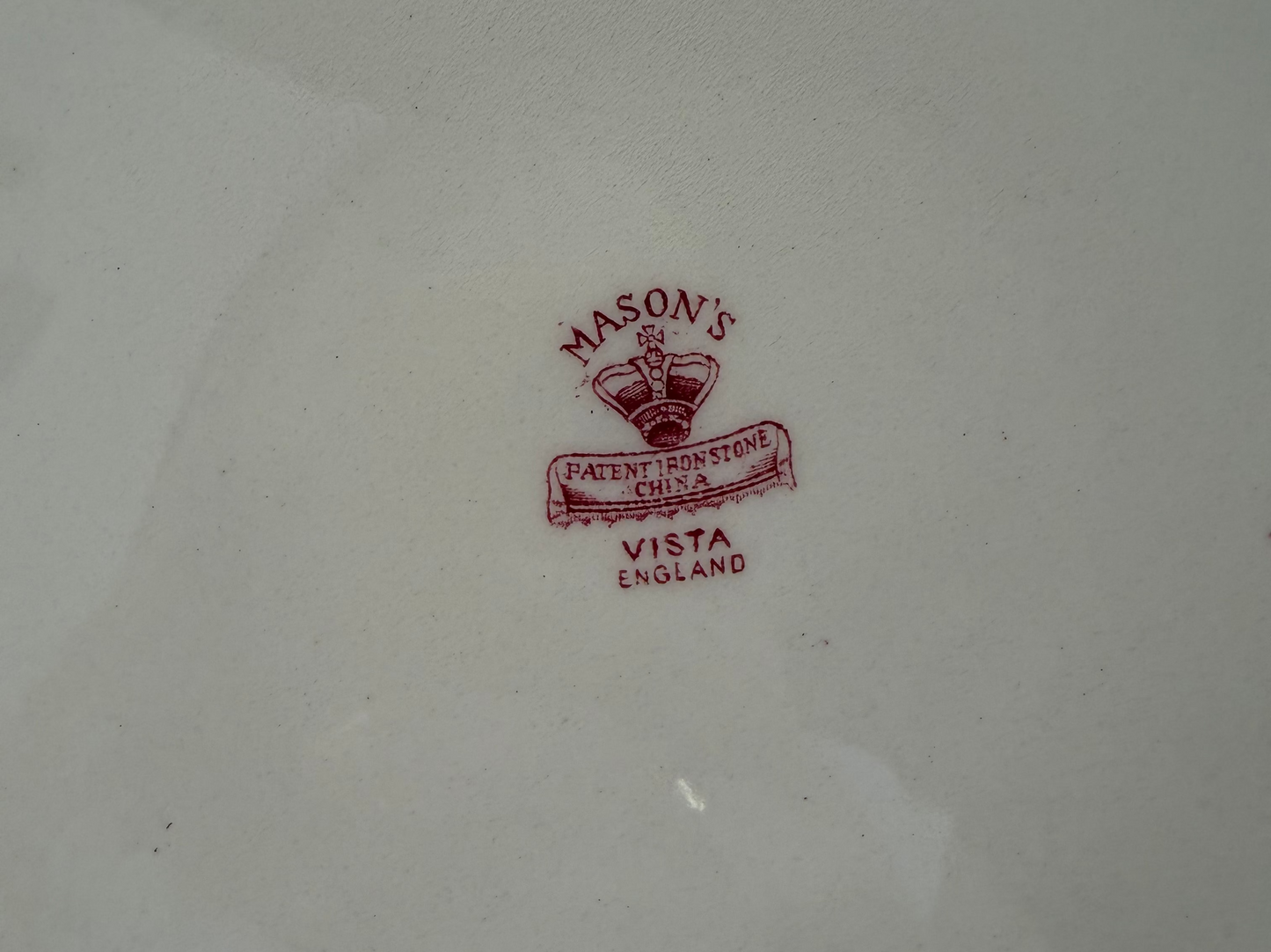 Mason's Vista Transferware Ironstone Plate