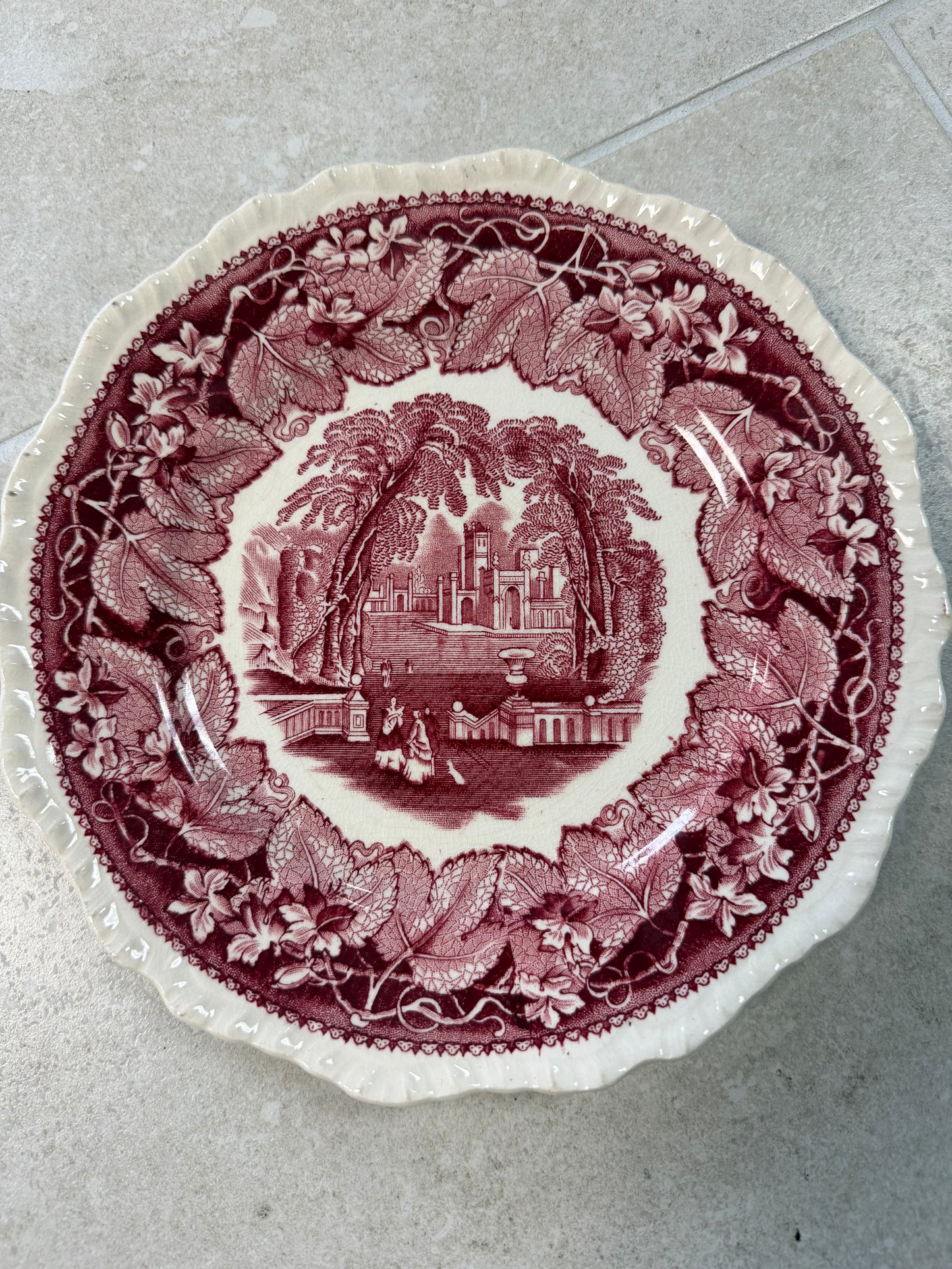 Mason's Vista Transferware Ironstone Plate