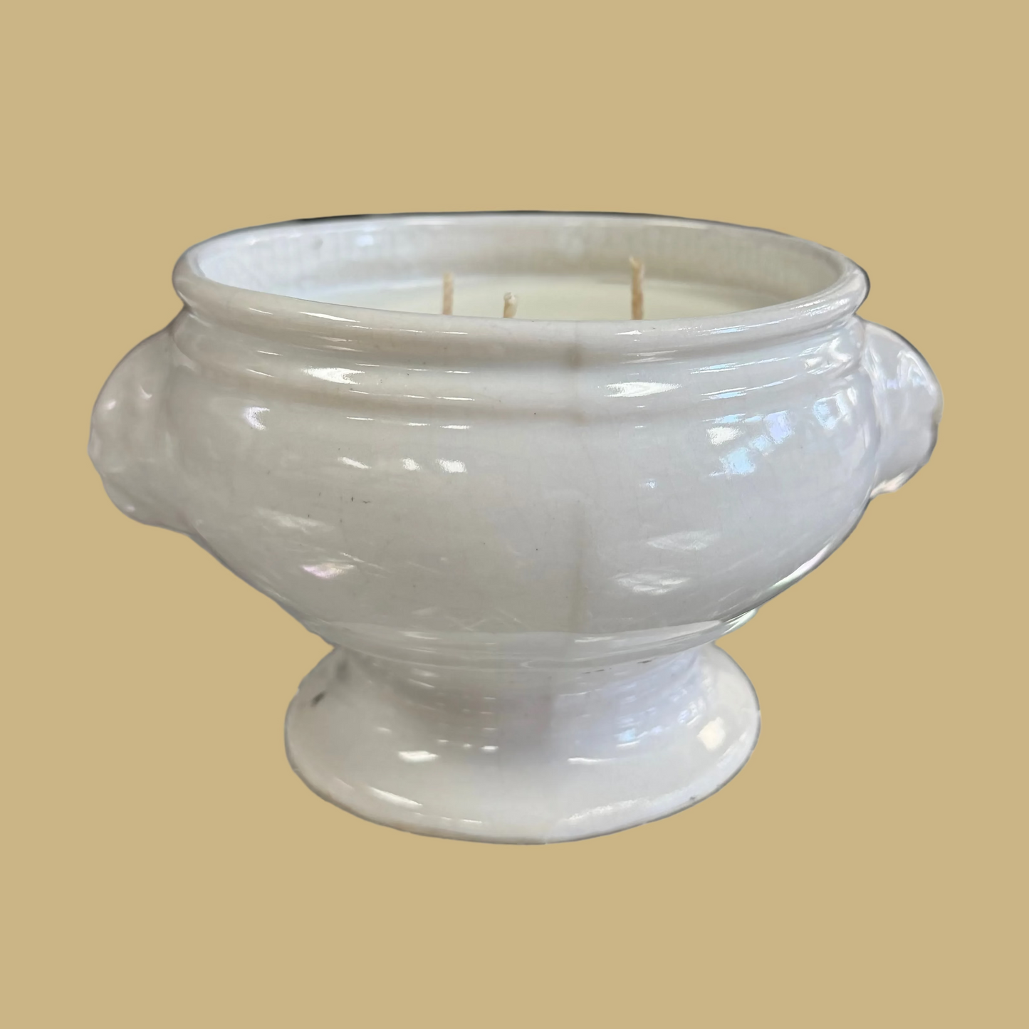 French Lion Head Tureen Candle