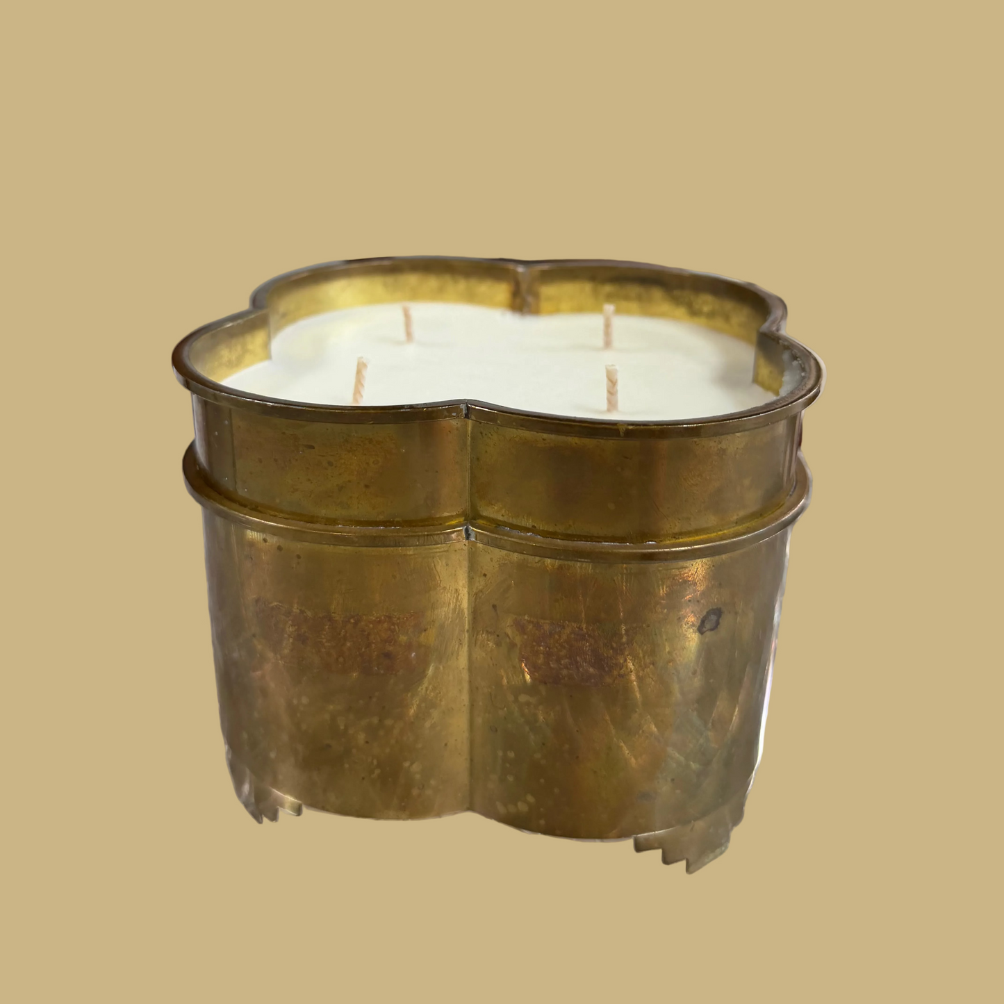 Brass Cachepot Candle