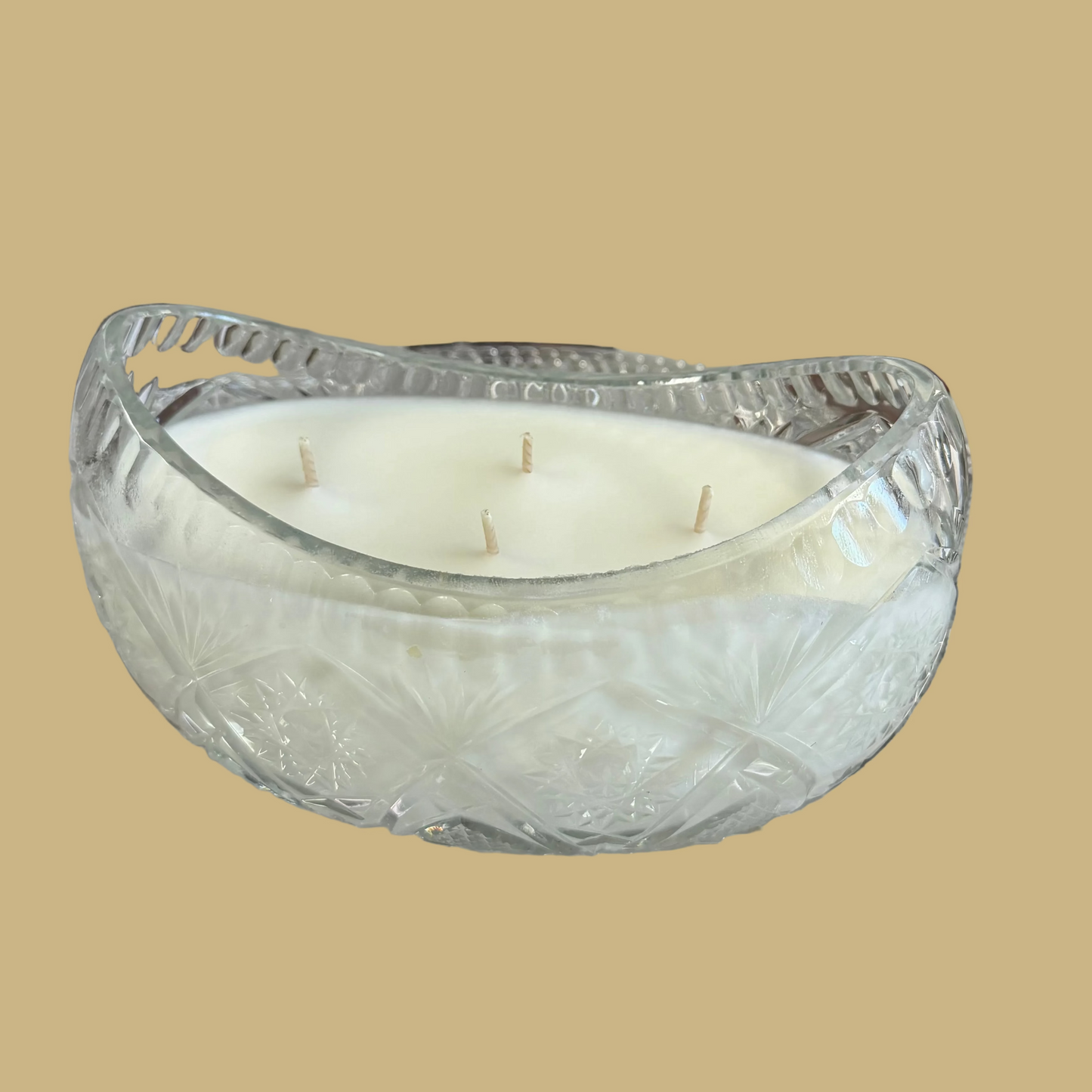 Crystal Boat-Shaped Candle