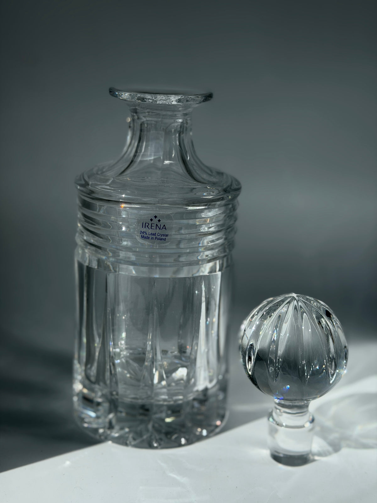 Irena Crystal Decanter with Lid