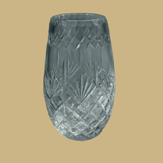 Hand Cut Crystal Vase