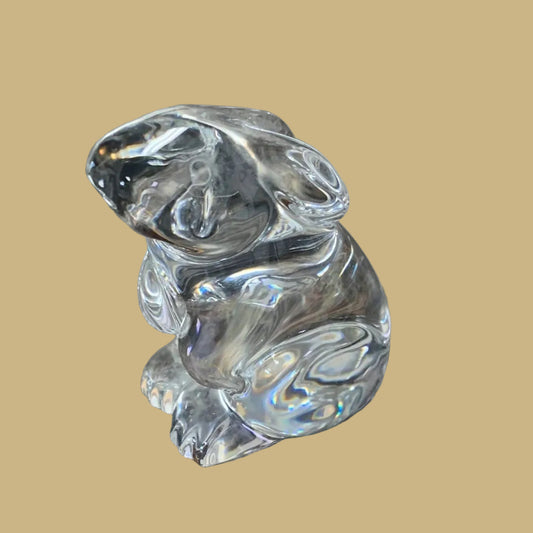 Baccarat Crystal Rabbit Figurine