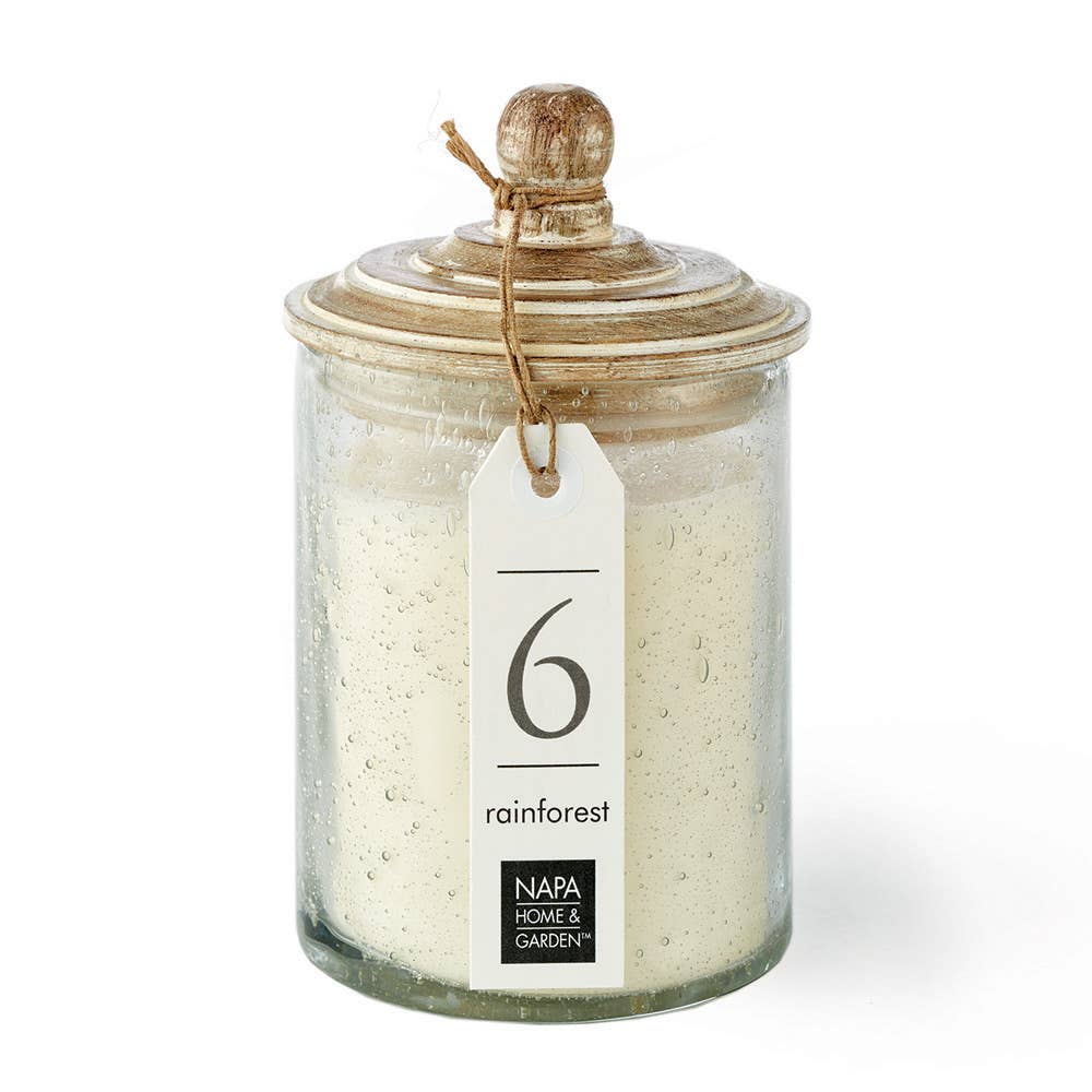 Gray Oak Soy Wax Candle, #6 Rainforest