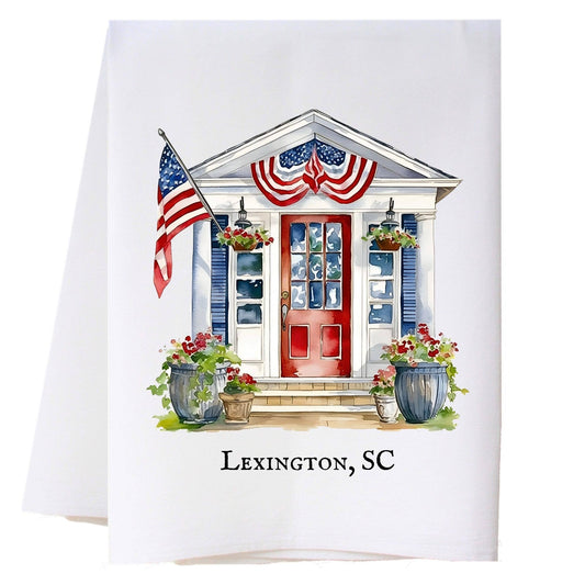 Patriotic Front Door Kitchen Towel